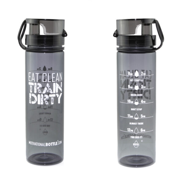 Black FLIP LID MOTIVATIONAL BOTTLE®