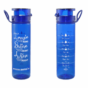 Blue FLIP LID MOTIVATIONAL BOTTLE®