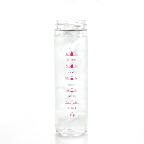 Pink GLASS MOTIVATIONAL BOTTLE® - Image 2
